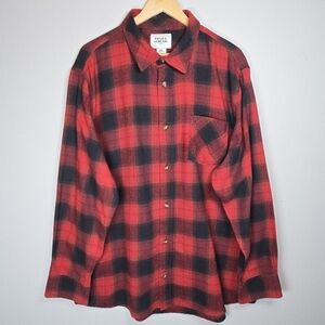 Field & Stream Men's Button Down Flannel Top Long Sleeve 2X Buffalo Outdoors GUC